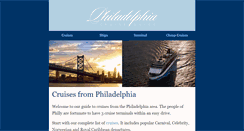 Desktop Screenshot of philadelphiacruiseguide.com