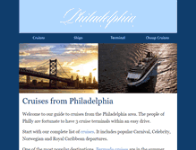 Tablet Screenshot of philadelphiacruiseguide.com